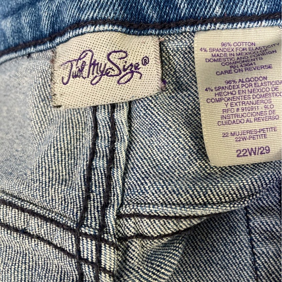 Just My Size Plus size 22 basic blue jeans GUC A38 - Picture 3 of 5